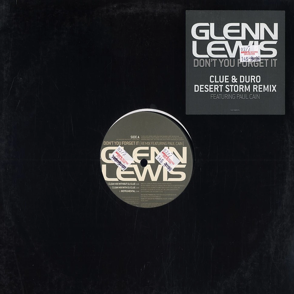 Glenn Lewis - Don't you forget it remix feat. paul Cain
