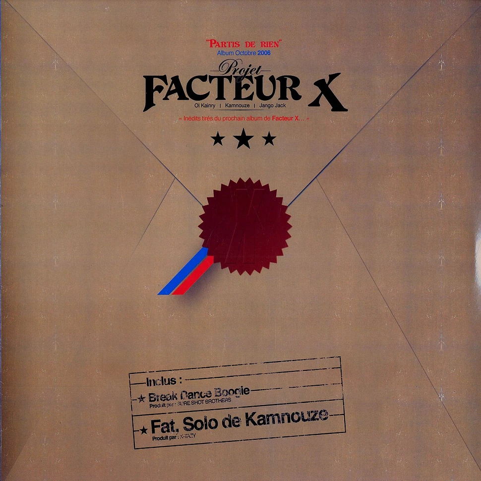 Projet Facteur X - Break dance boogie