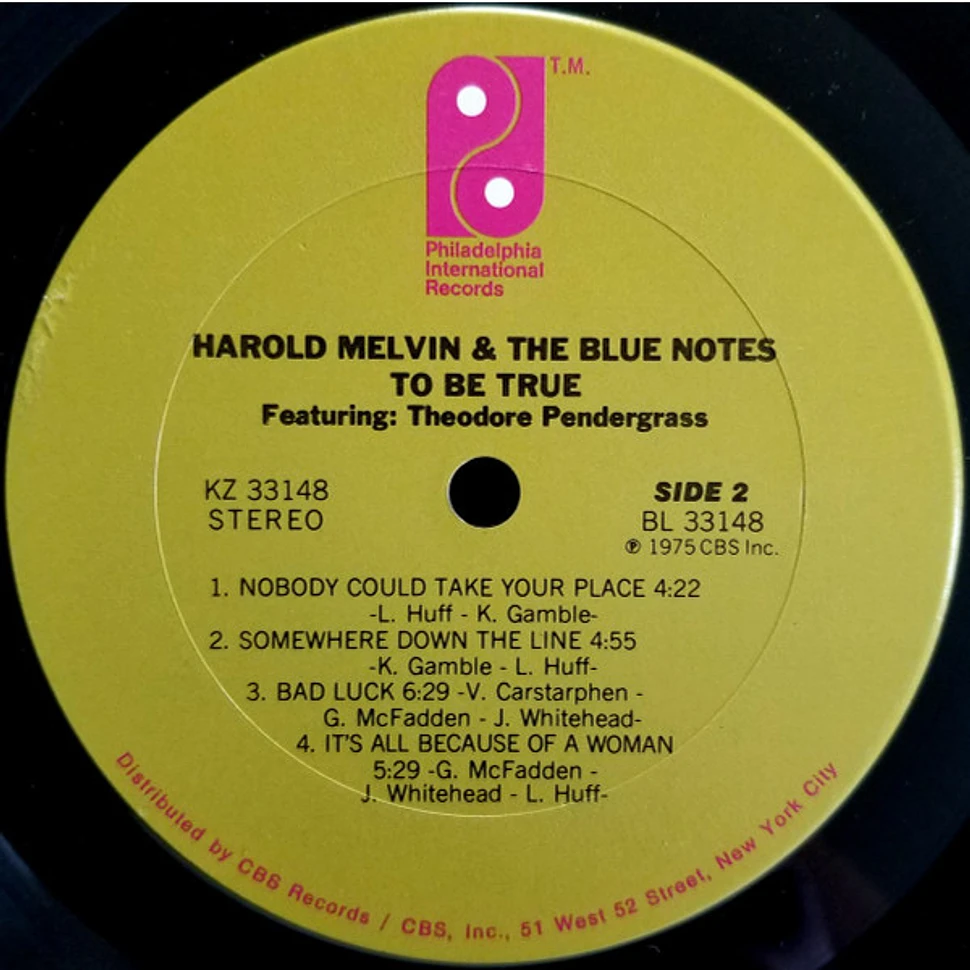 Harold Melvin And The Blue Notes Featuring Teddy Pendergrass - To Be True