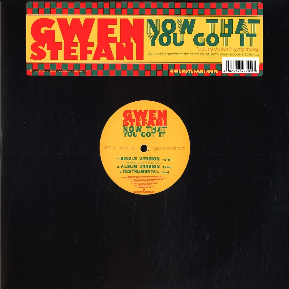 Gwen Stefani - Now that you got it feat. Damian Jr.Gong Marley