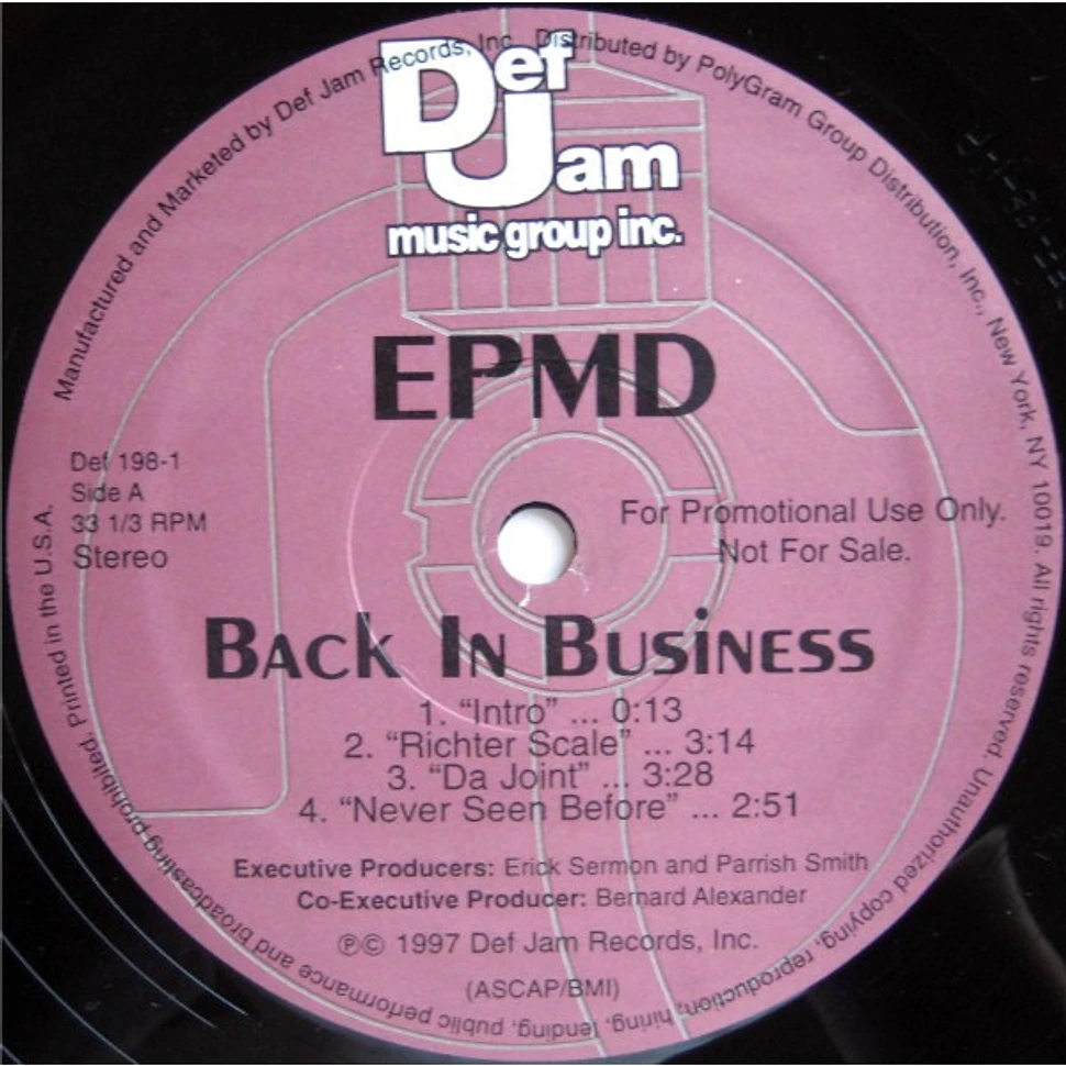 EPMD - Back In Business