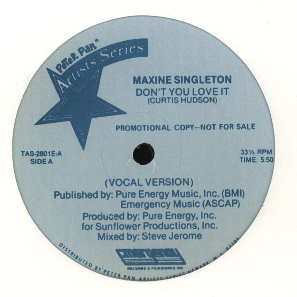 Maxine Singleton - Don't you love it