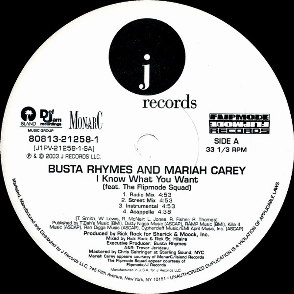 Busta Rhymes And Mariah Carey Feat. Flipmode Squad - I Know What You Want