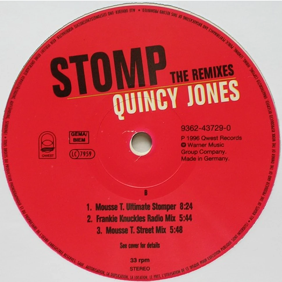 Quincy Jones - Stomp (The Remixes)