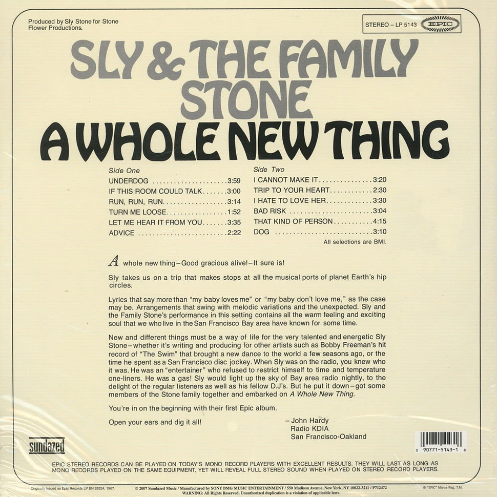 Sly & The Family Stone - A whole new thing