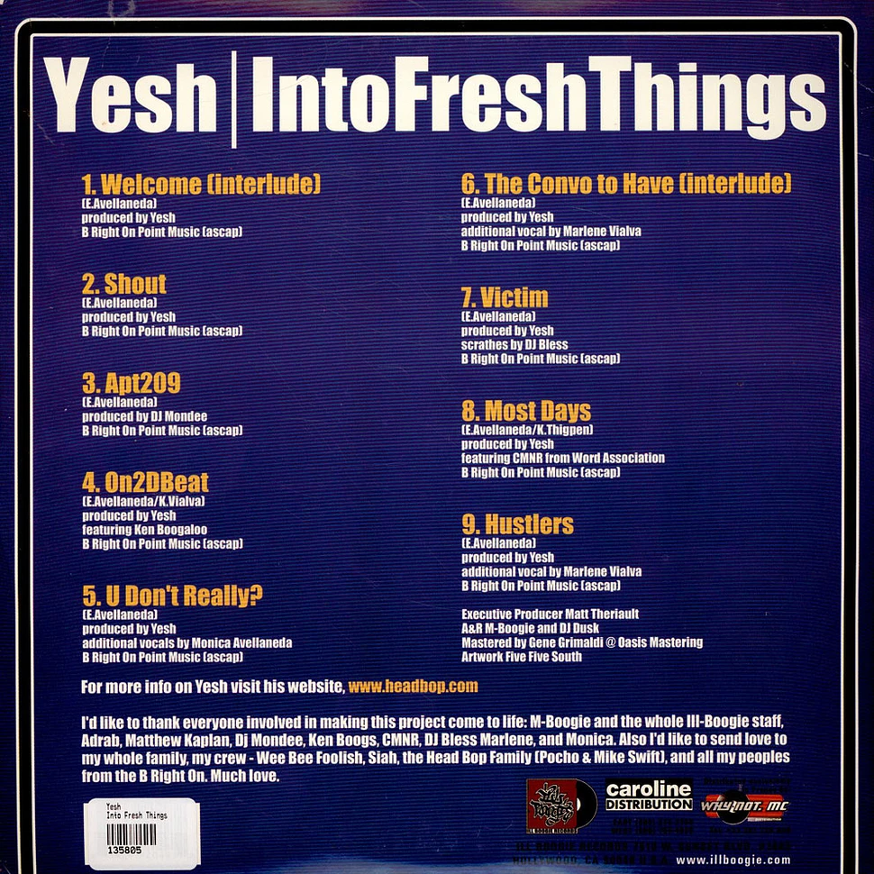 Yeshua daPoED - Into Fresh Things