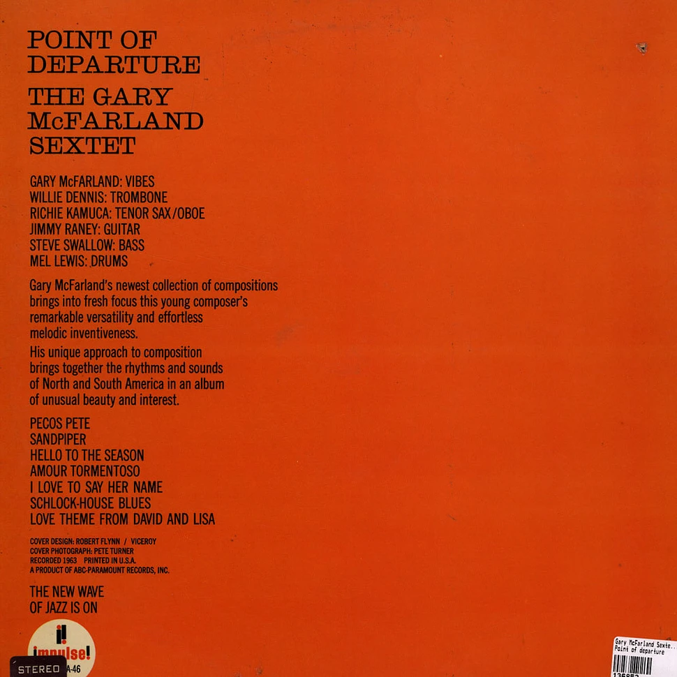 The Gary McFarland Sextet - Point of departure