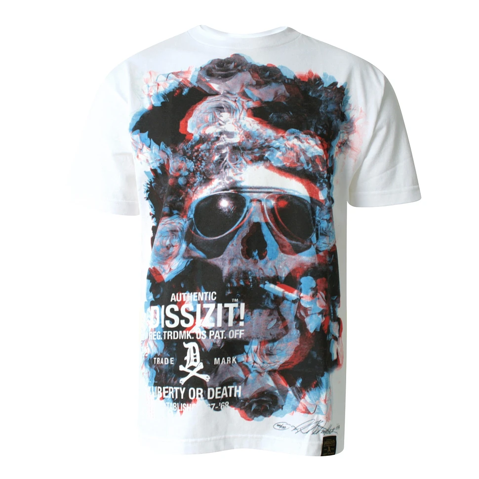 Dissizit! - 3D smokin skull T-Shirt