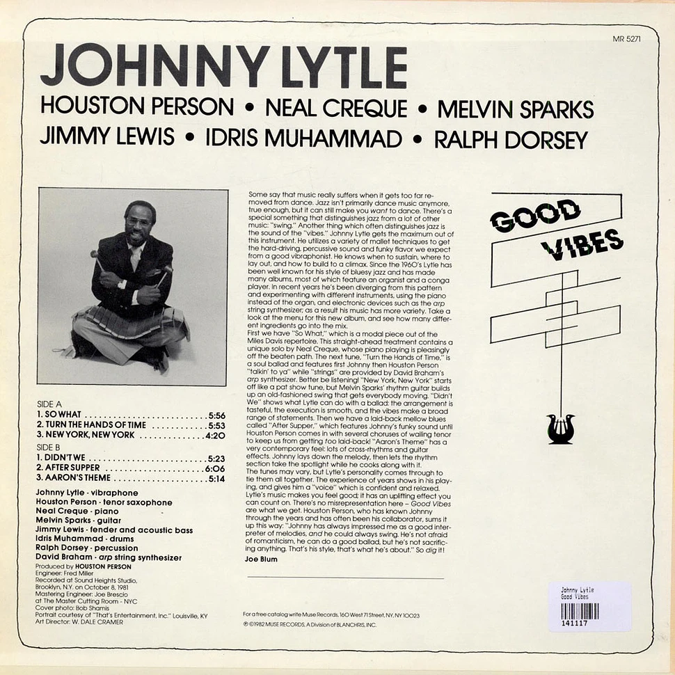 Johnny Lytle - Good Vibes