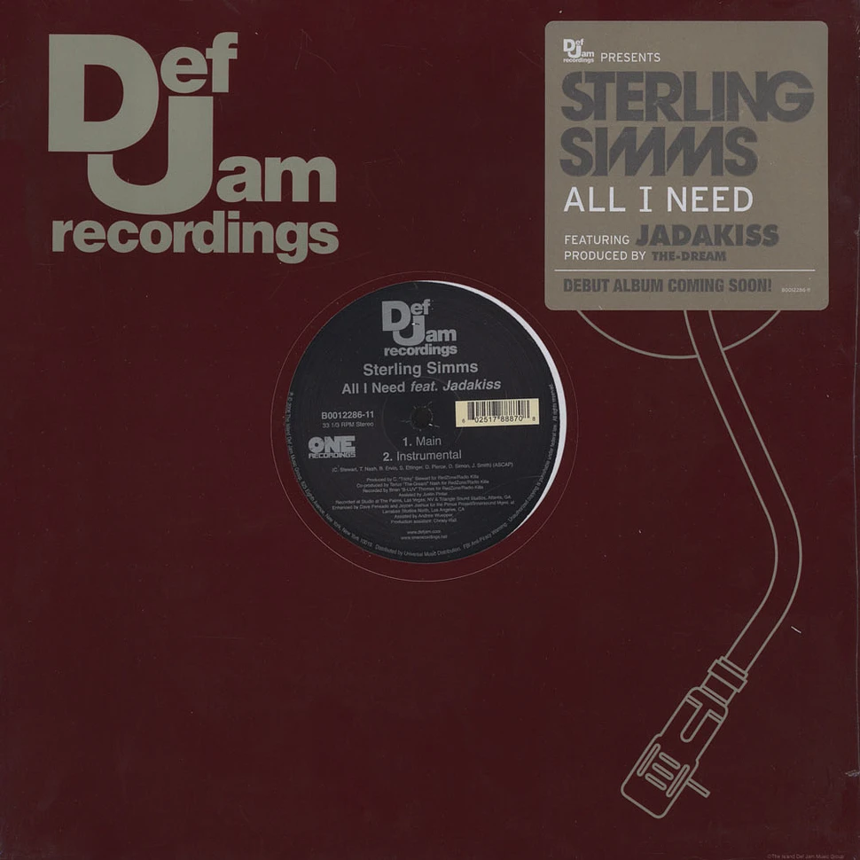 Sterling Simms - All i need feat. Jadakiss