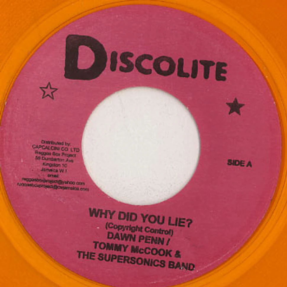 Dawn Penn, Tommy McCook & The Supersonics Band - Why did you lie?