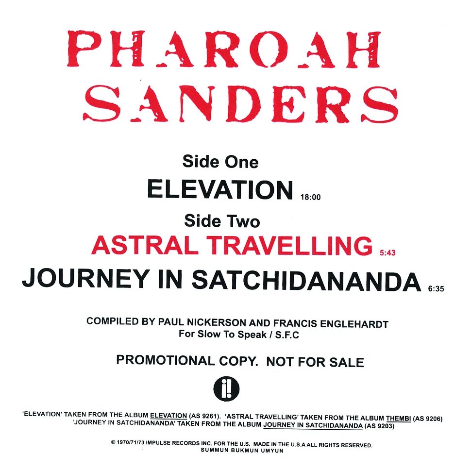 Pharoah Sanders - Elevation
