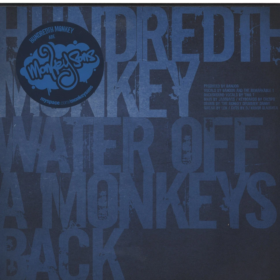 Monkey Sons - Water Off A Monkeys Back