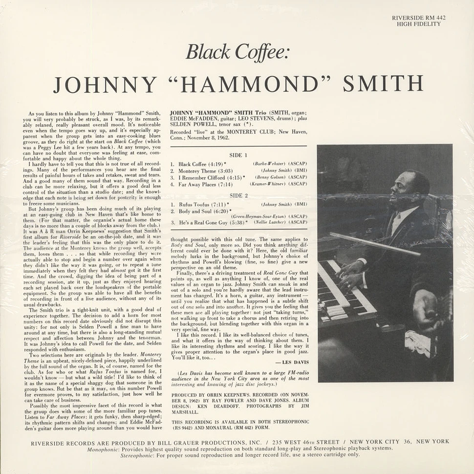 Johnny ''Hammond'' Smith - Black Coffee