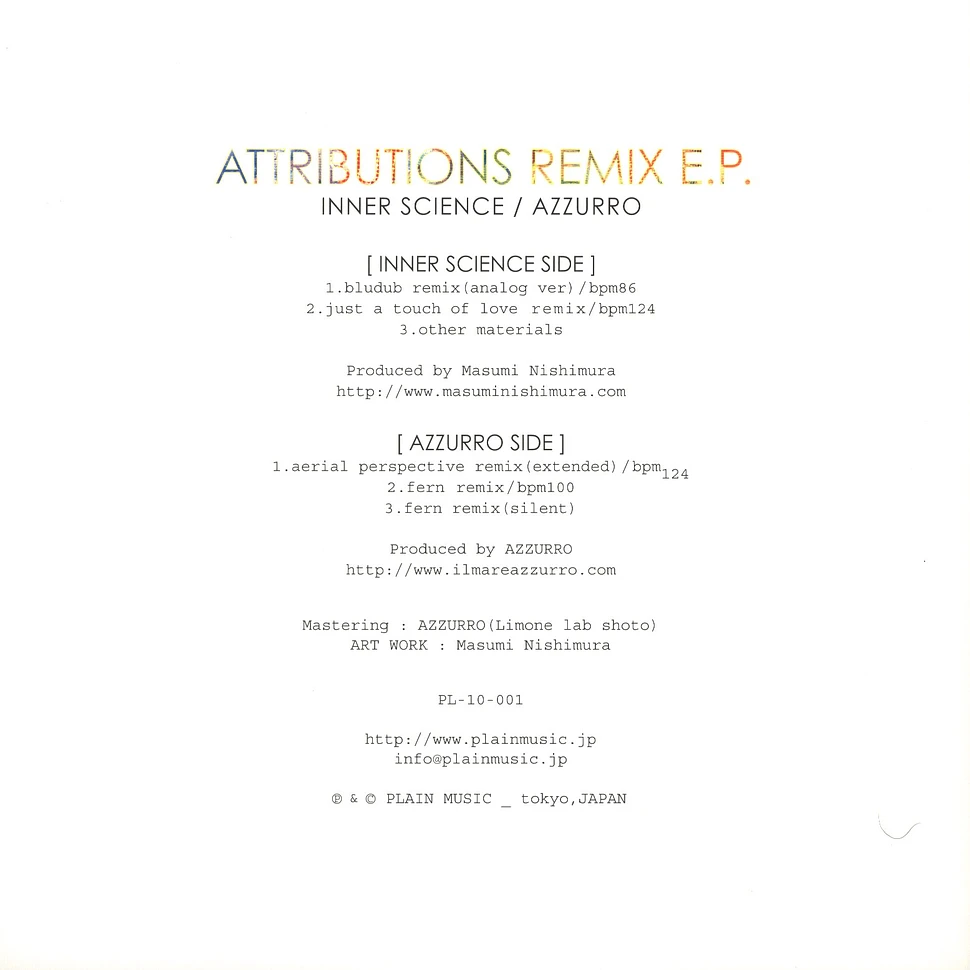 Inner Science & Azzurro - Attributions Remix EP