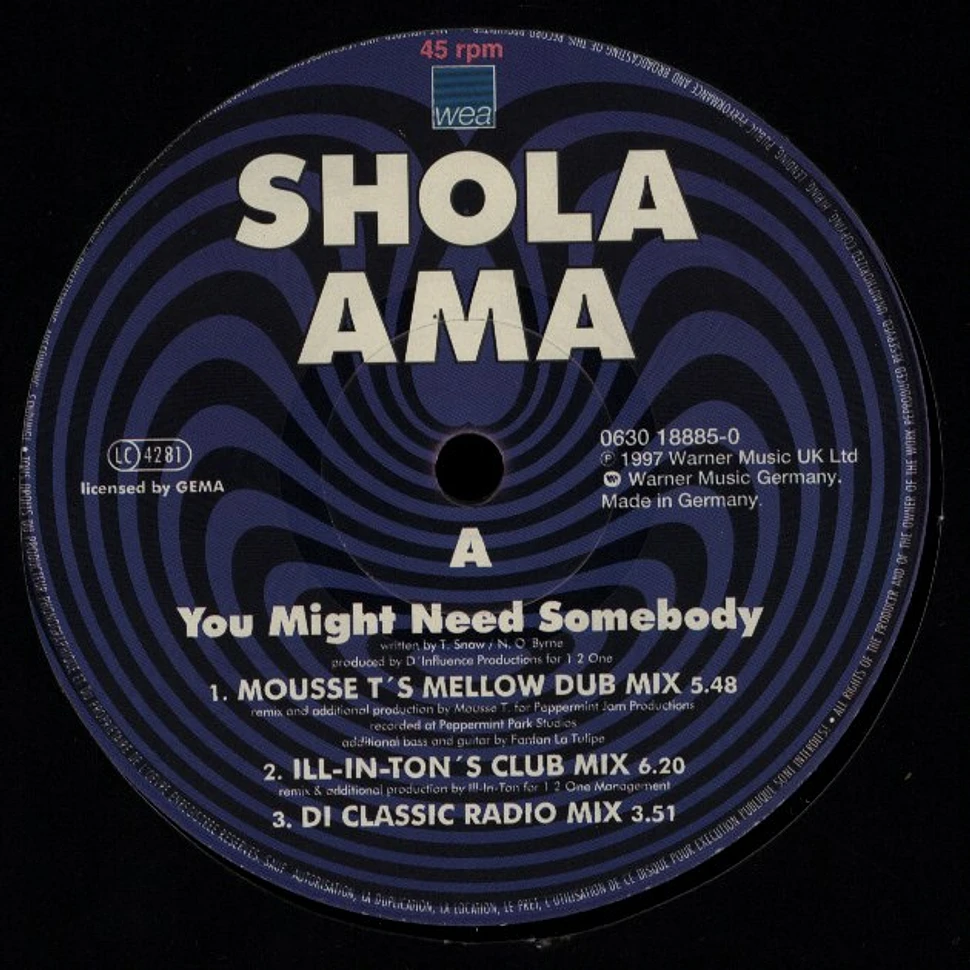Shola Ama - You Might Need Somebody