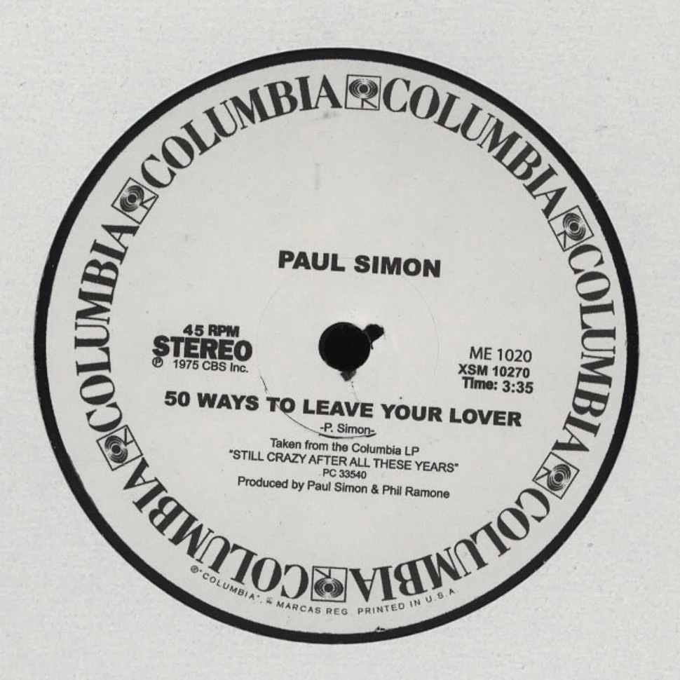 Paul Simon / Tom Petty - 50 Ways To leave Your Lover / Breakdown