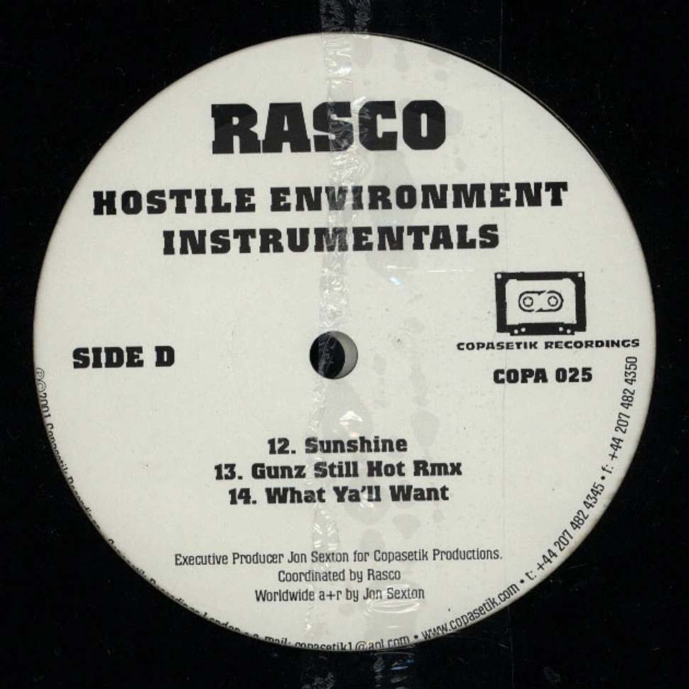 Rasco - Hostile Environment Instrumentals