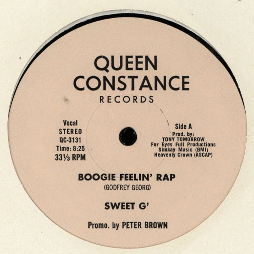 Sweet G - Boogie Feelin' Rap