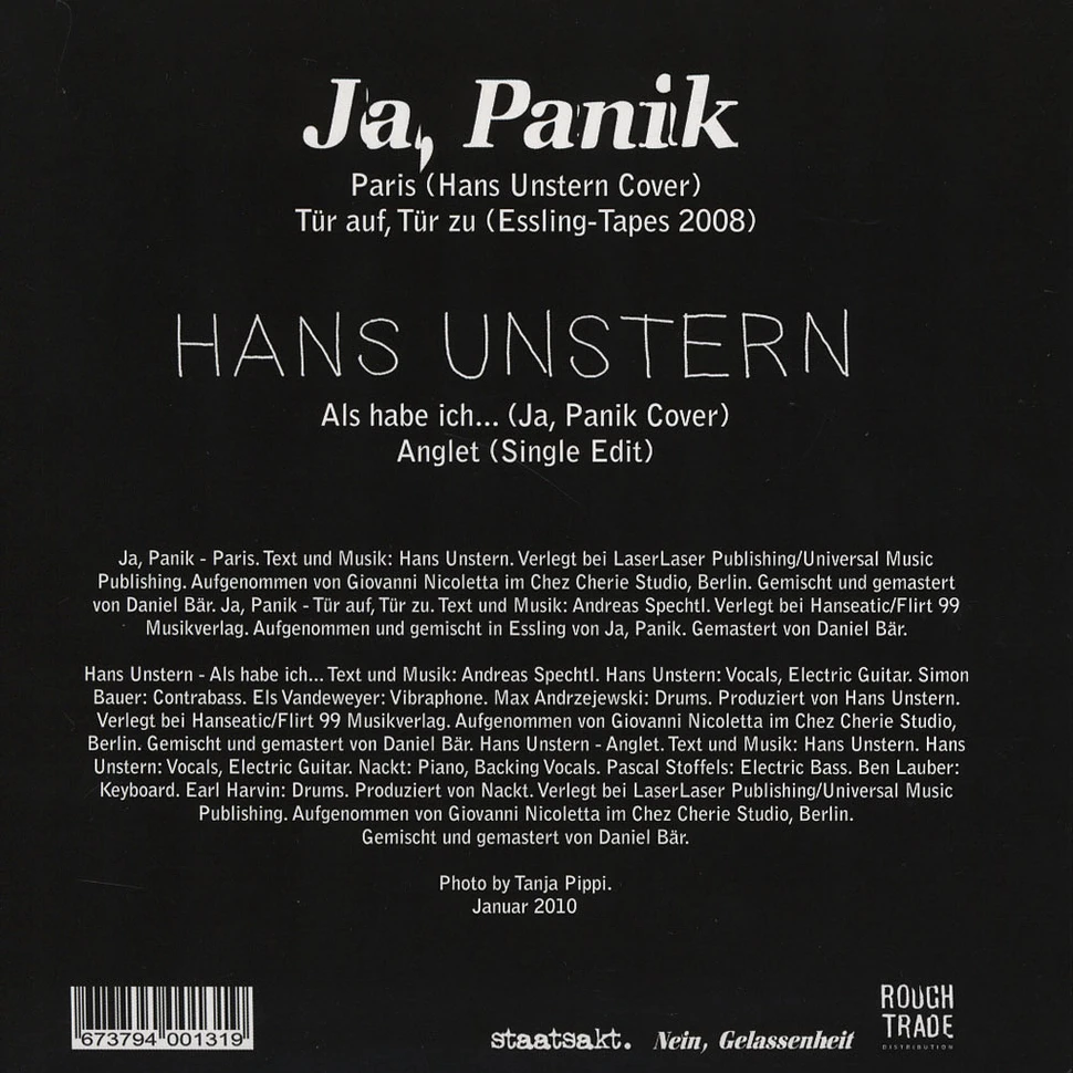Ja, Panik / Hans Unstern - Split EP