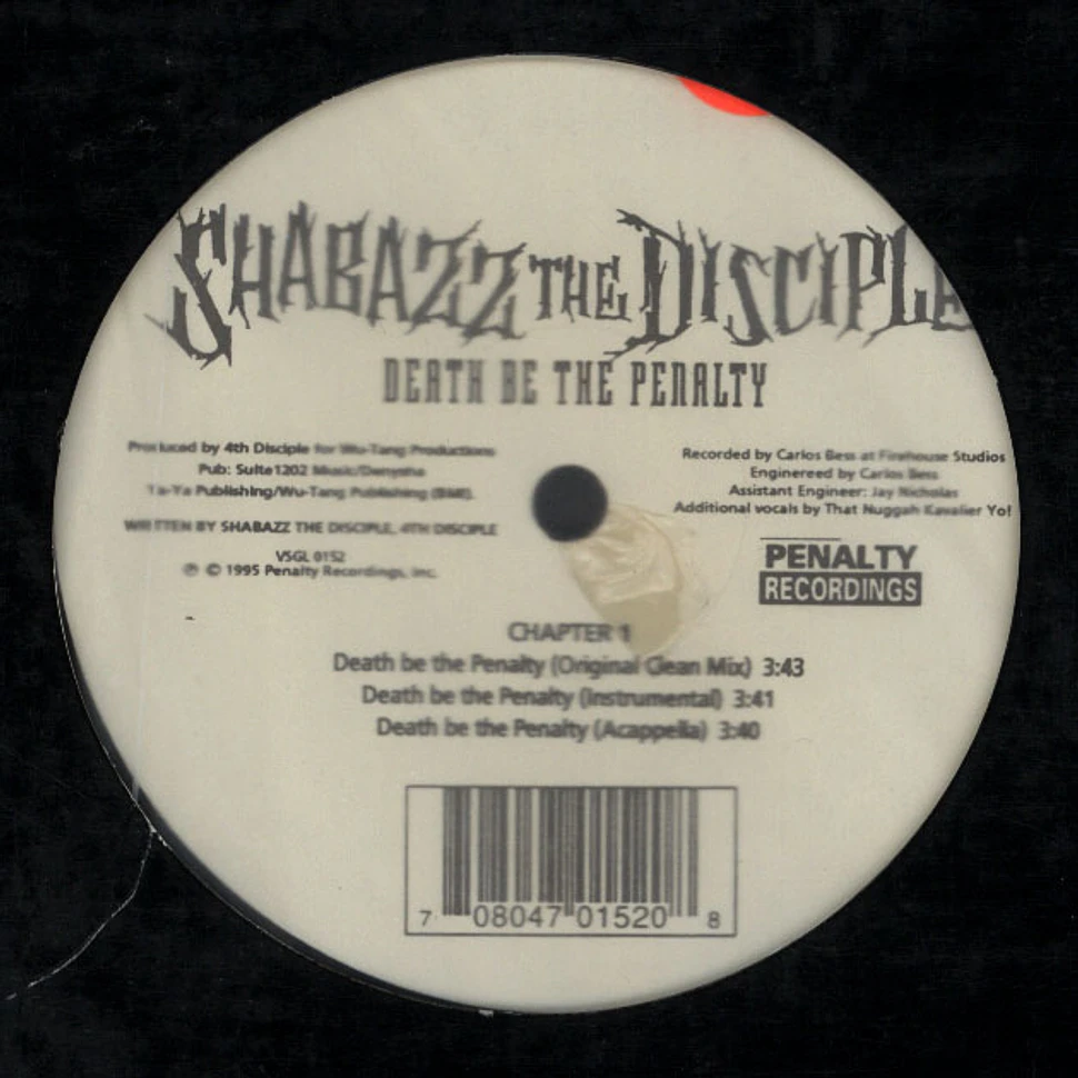 Shabazz The Disciple - Death Be The Penalty