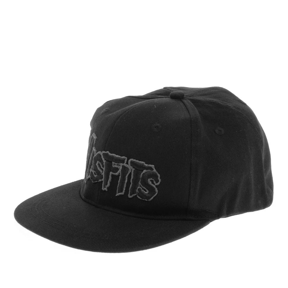 Misfits - Blackout Logo Flat Brim Cap