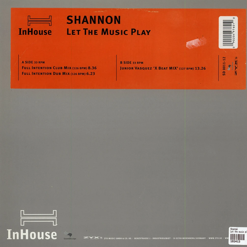 Shannon - Let the music play house remix