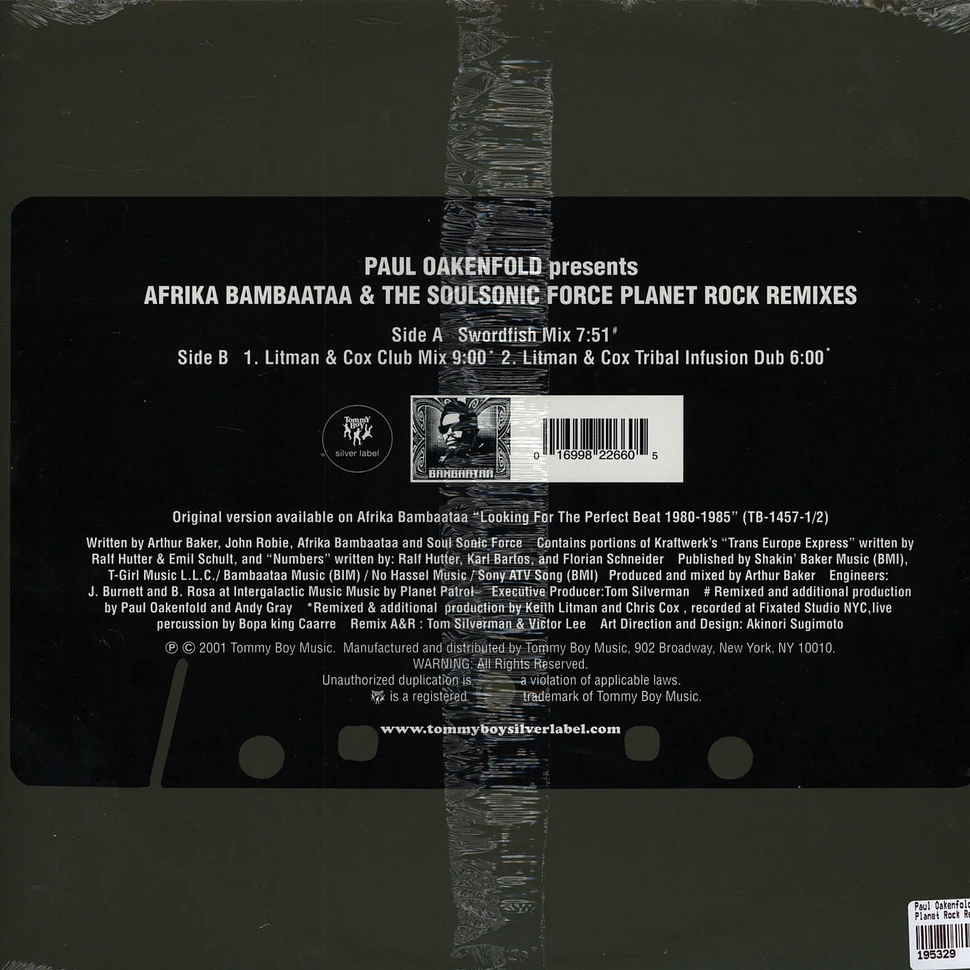 Paul Oakenfold Presents Afrika Bambaataa & Soulsonic Force - Planet Rock Remixes