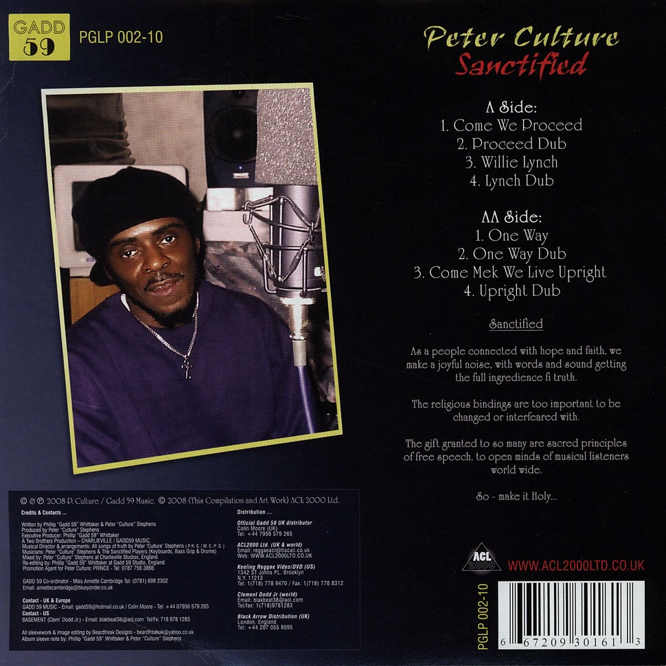 Peter Culture - Sanctified