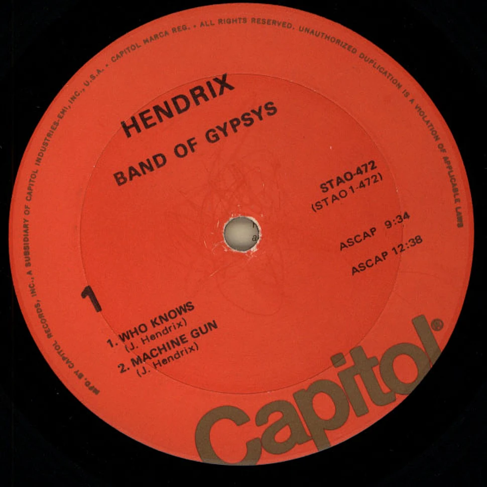 Jimi Hendrix - Band Of Gypsys