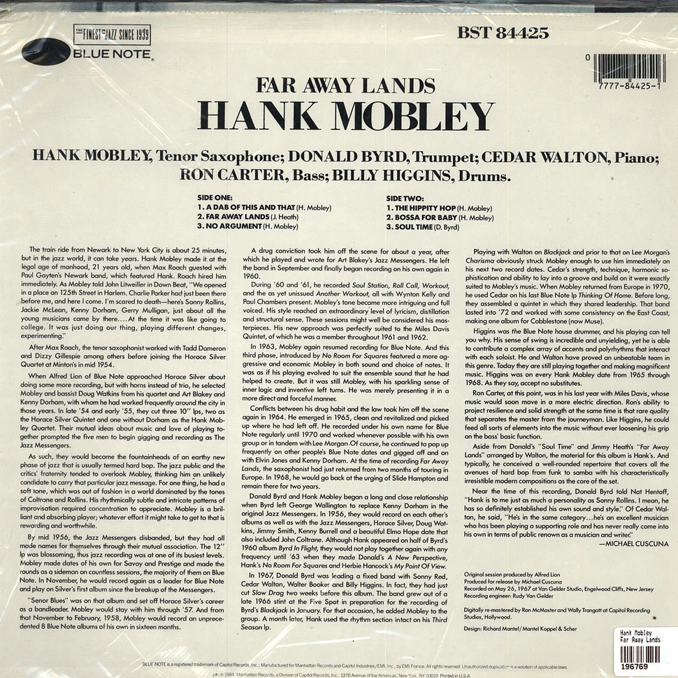 Hank Mobley - Far Away Lands