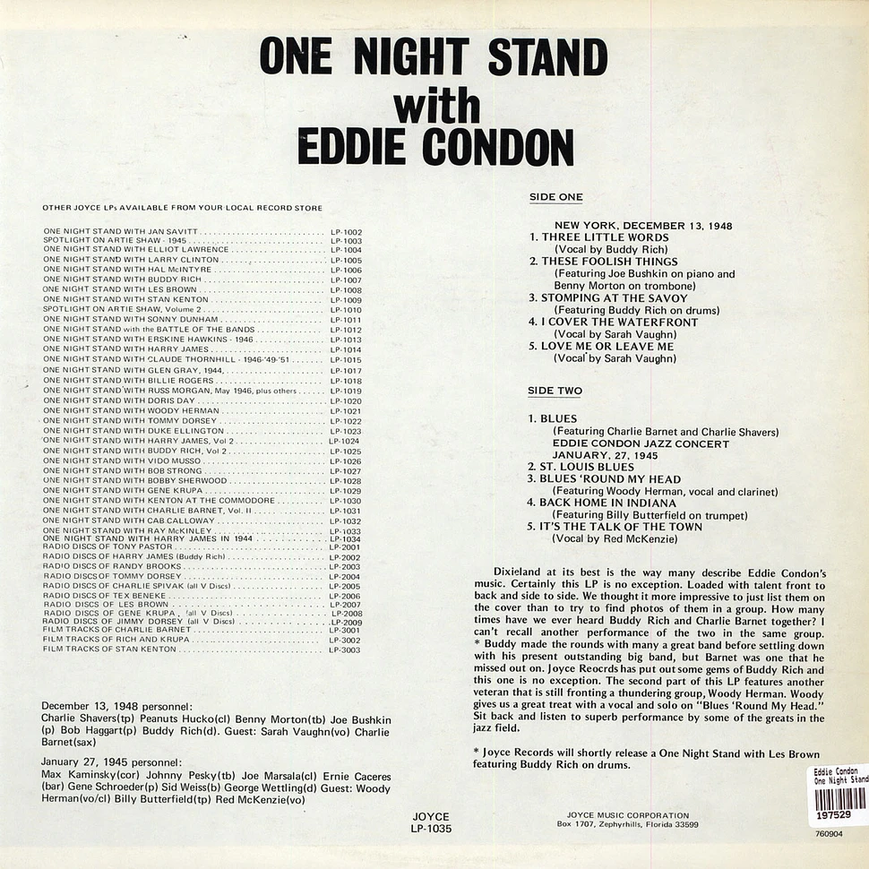 Eddie Condon - One Night Stand With Eddie Condon