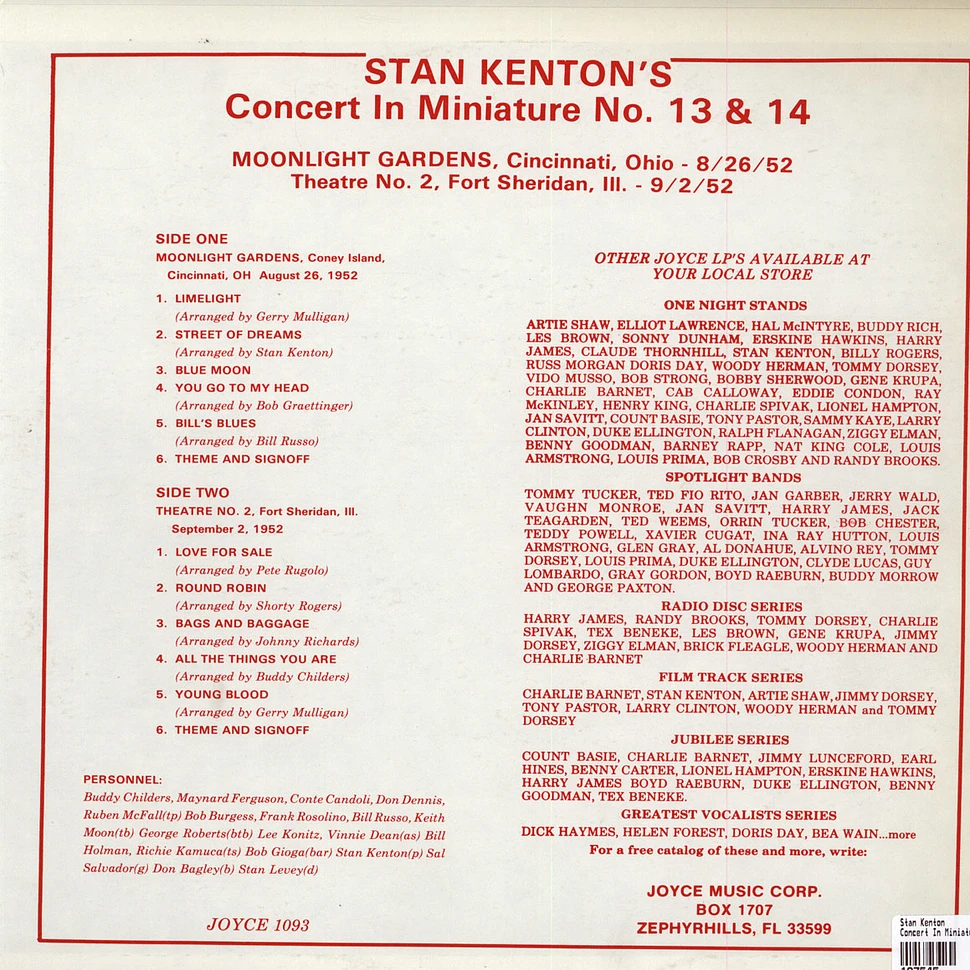 Stan Kenton - Concert In Miniature No. 13 & 14