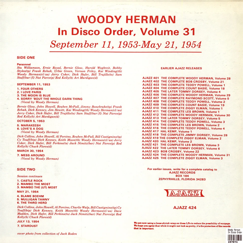 Woody Herman - In Disco Order Volume 31