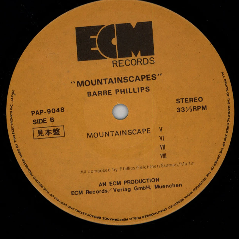 Barre Phillips - Mountainscapes