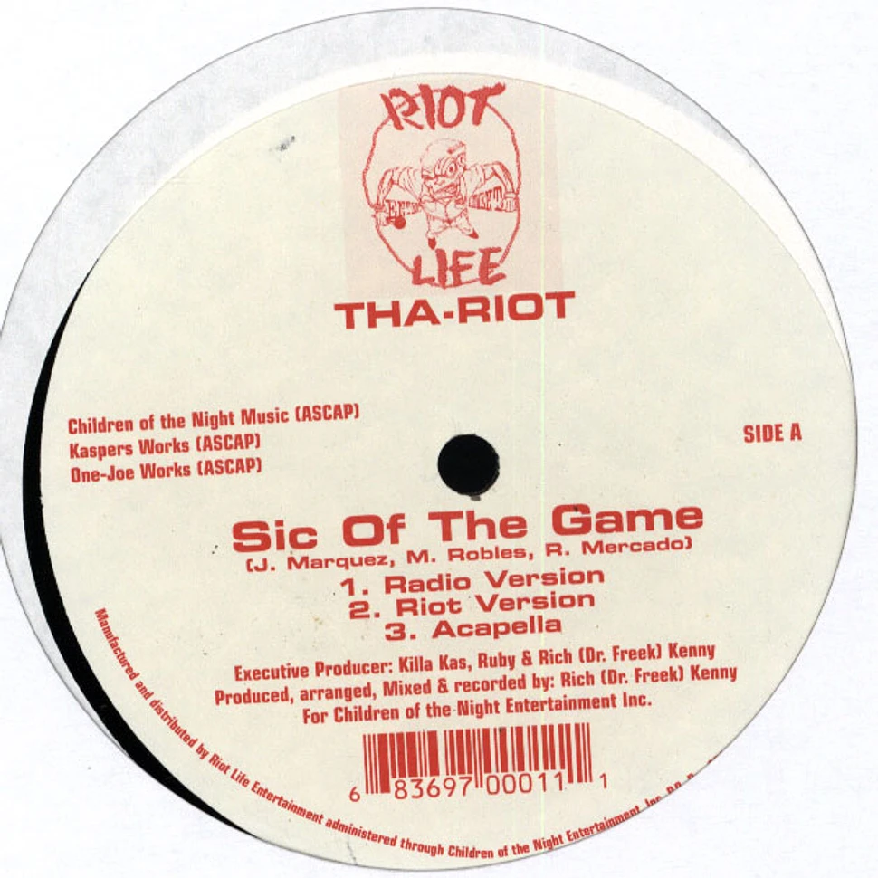 Tha-Riot - Sic Of The Game / Walk Alone