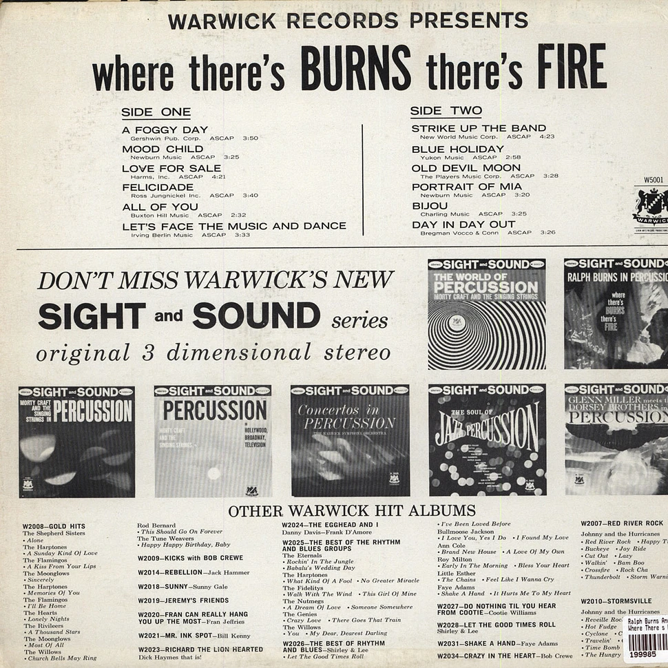 Ralph Burns And His Orchestra - Where There's Burns There's Fire