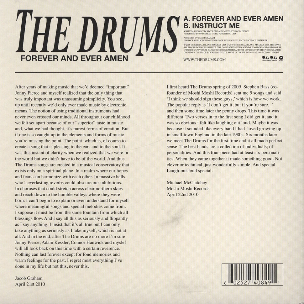 The Drums - Forever And Ever, Amen