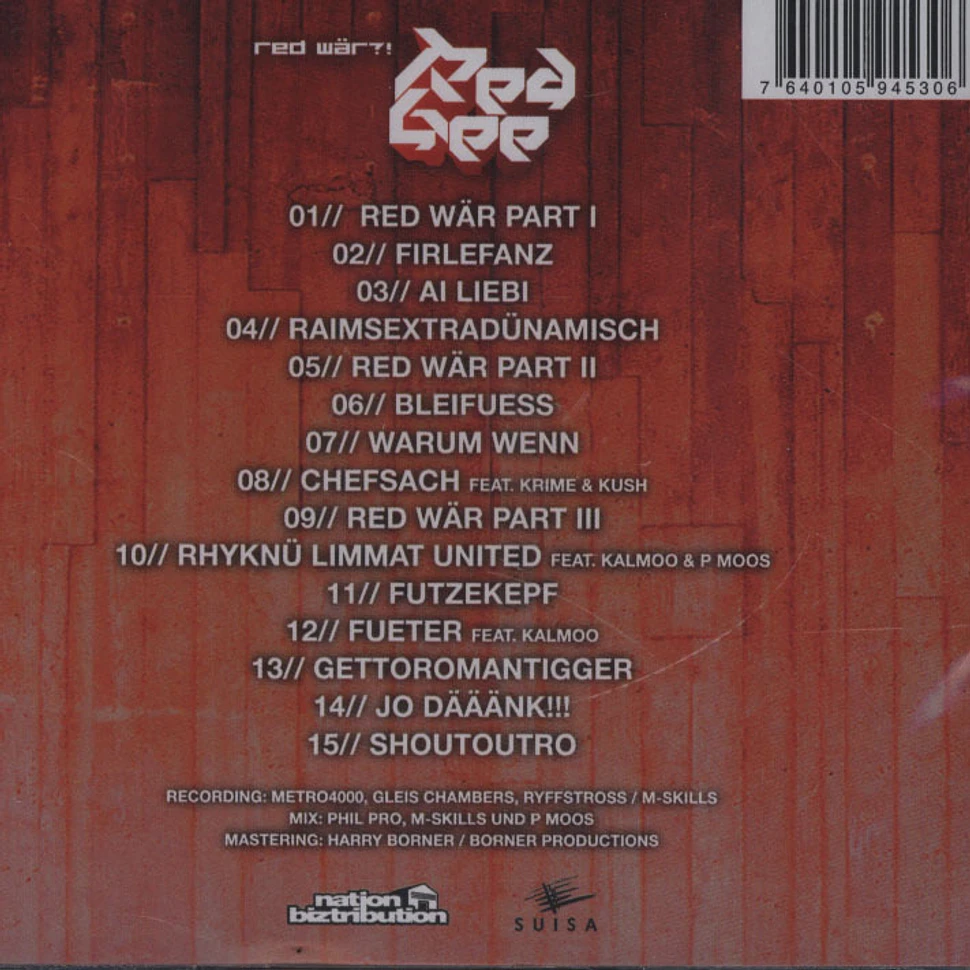 Red Gee - Red Wär?