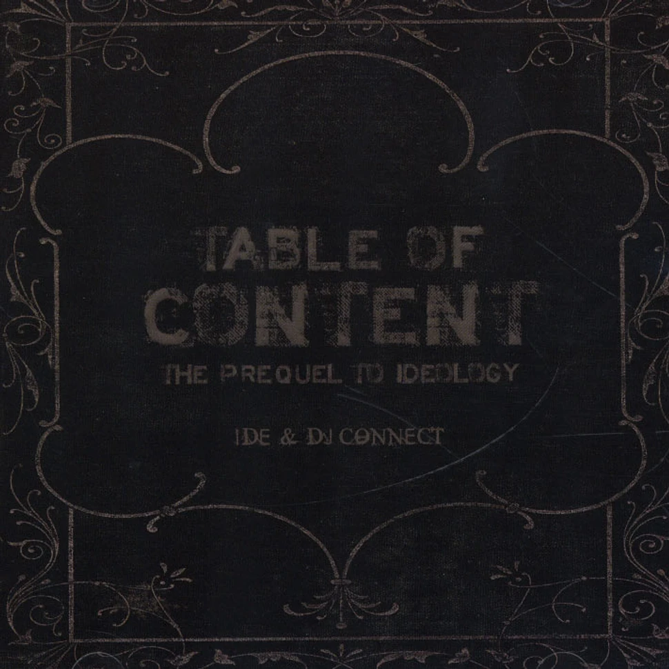 IDE - Table Of Content