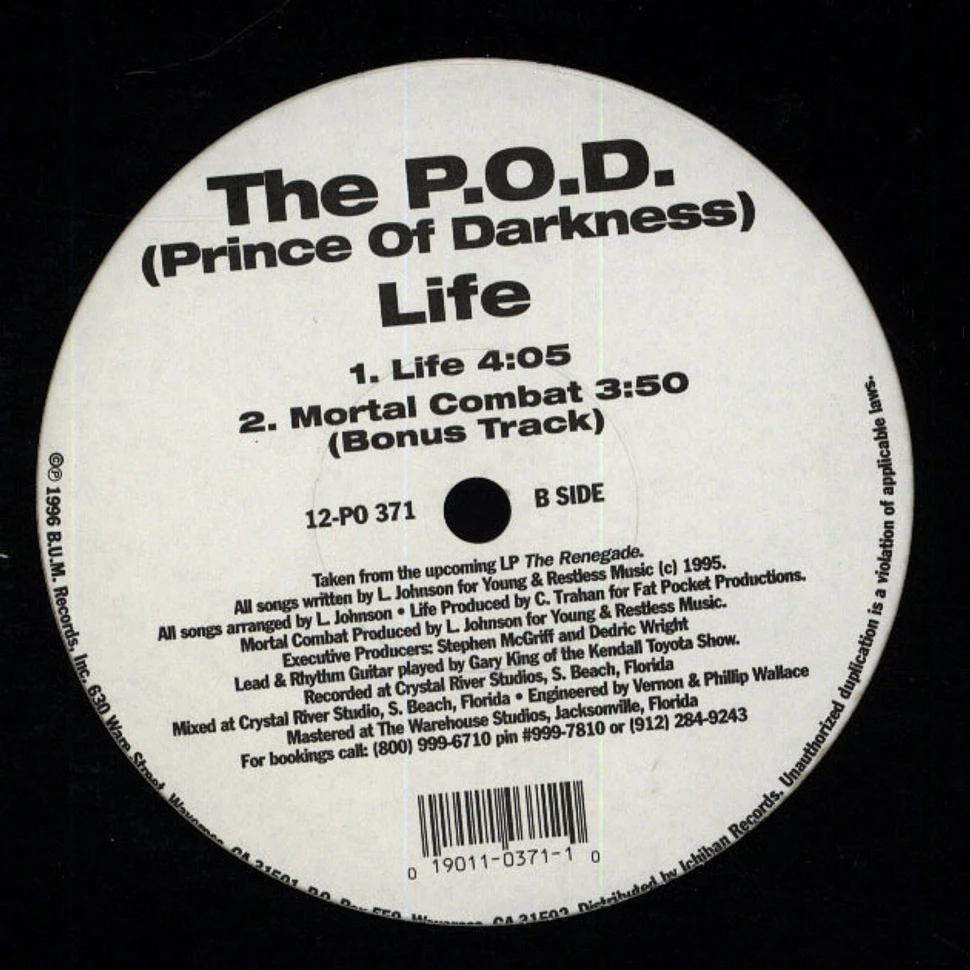 The P.O.D. (Prince Of Darkness) - Life / Mortal Combat