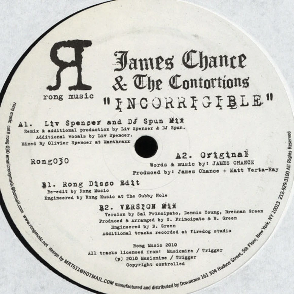 James Chance - Incorrigible