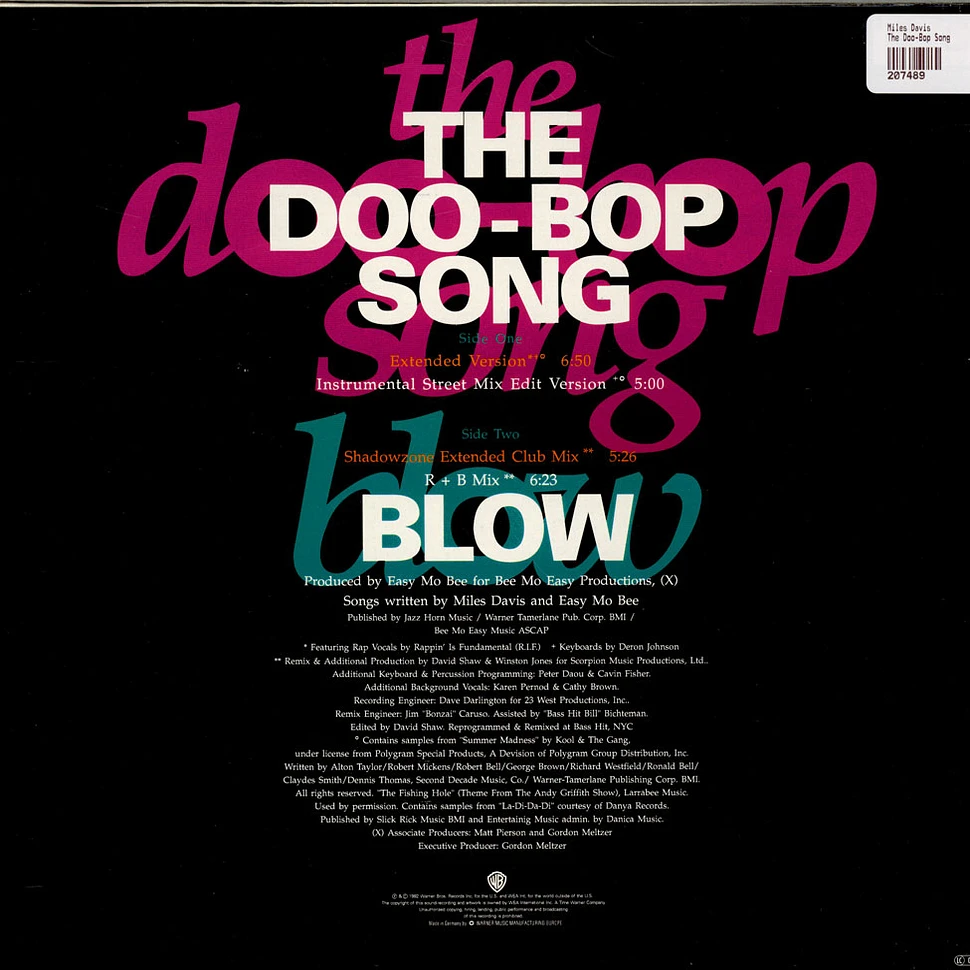 Miles Davis - The Doo-Bop Song / Blow