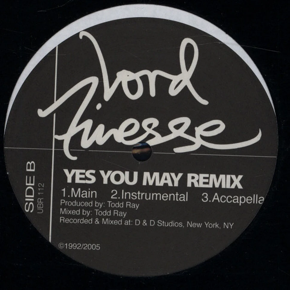 Lord Finesse - You Know What I'm About / Yes You May Remix