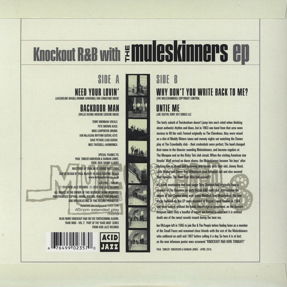 The Muleskinners - Knock-out R&B With The Mulskinners