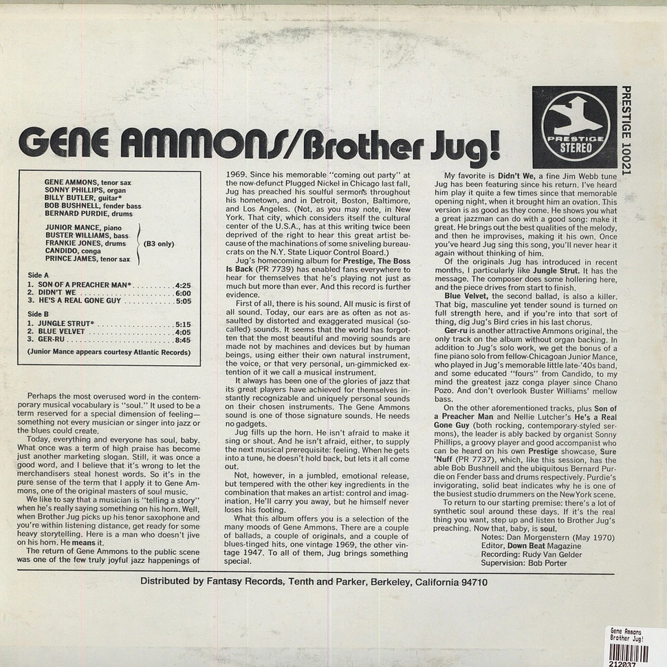 Gene Ammons - Brother Jug!