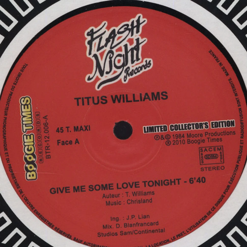 Titus Williams - Give Me Some Love Tonight
