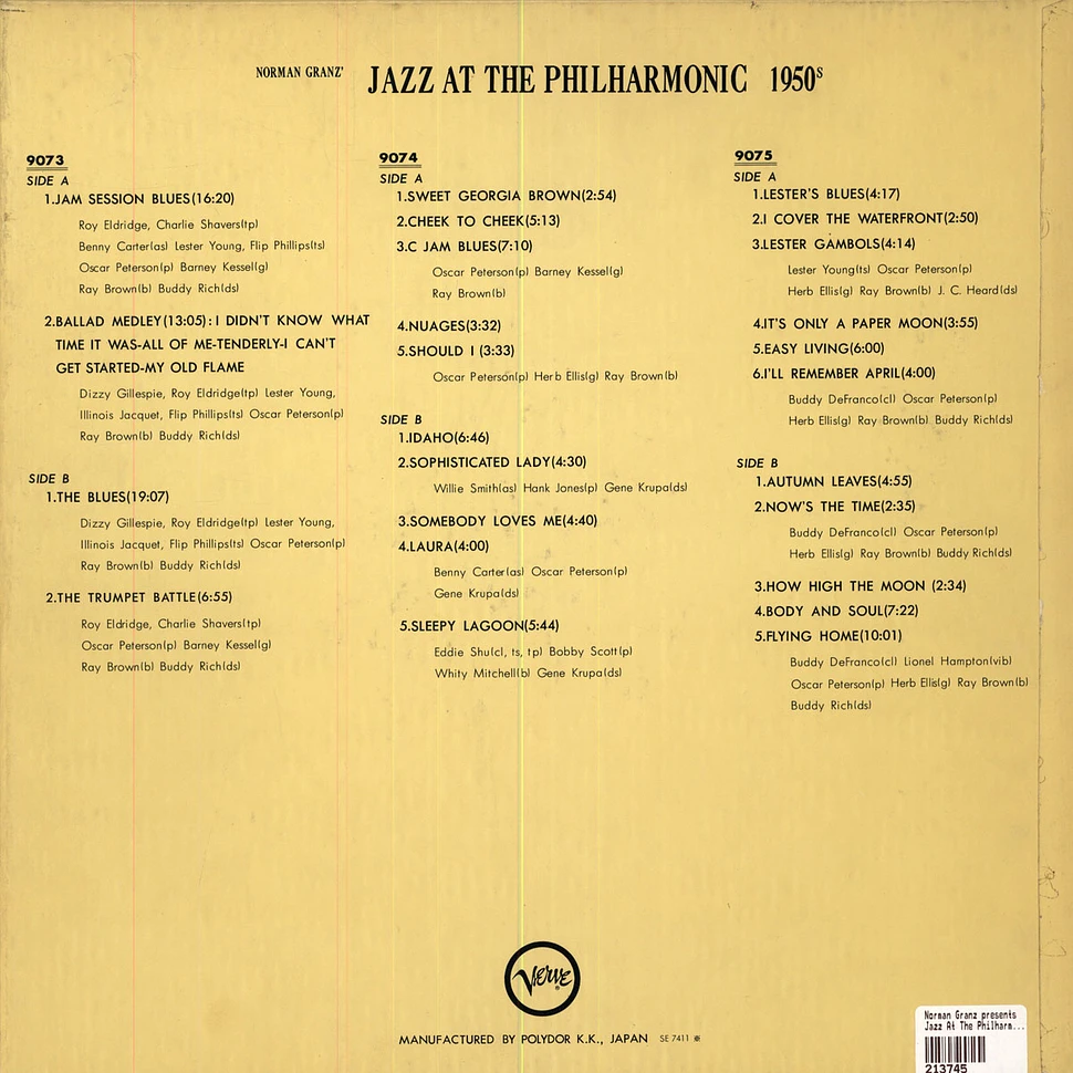 Norman Granz presents - Jazz At The Philharmonic - 1950s