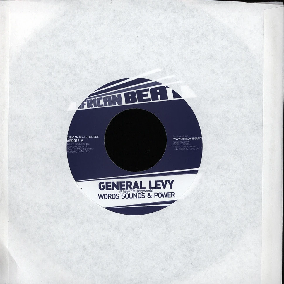 General Levy - Words, Sound & Power