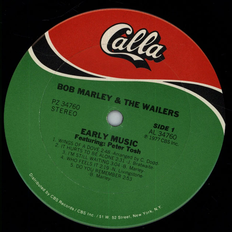 Bob Marley & The Wailers Featuring Peter Tosh - Early Music